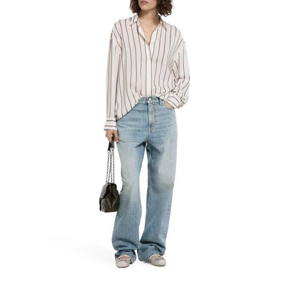 Gucci Women Cotton Denim Trousers - Picture 2 of 5